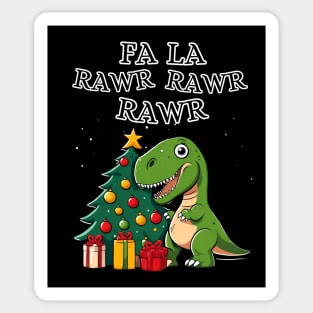 Dinosaur Christmas T-Rex Sticker